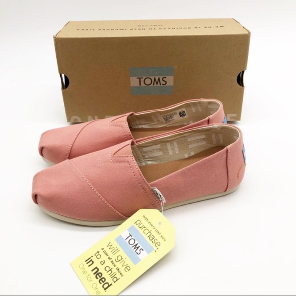 TOMS light pink Classic Canyon Clay Canvas